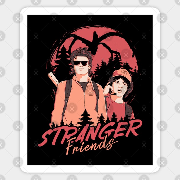 Stranger Friends Magnet by NathanRiccelle